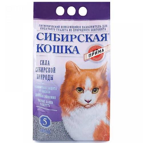 Наполнитель для кошачьего туалета Сибирская Кошка Прима комкующийся