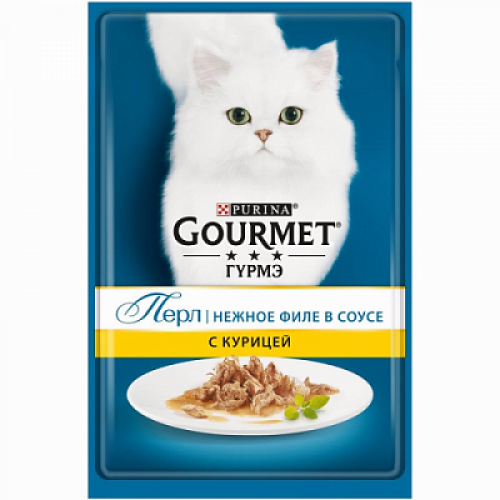 Консервы для кошек Gourmet Perle, Мини-Филе с курицей (пауч)