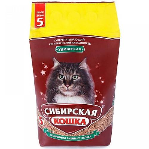 Наполнитель для кошачьего туалета Сибирская Кошка Универсал