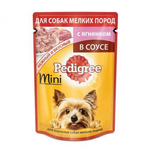 Pedigree влажный корм для взрослых собак мелких пород,с ягненком