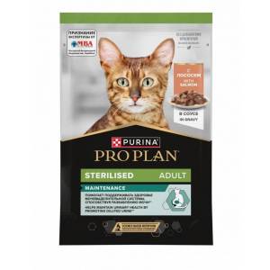 Влажный корм Pro Plan Sterilised для стерилизованных кошек, с курицей в соусе 85г