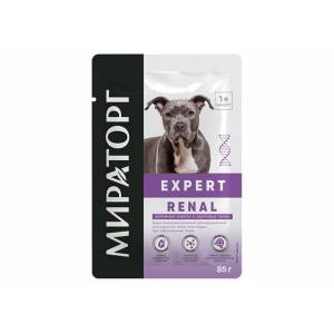 Мираторг влажный корм для собак Expert Renal при заболевании почек 85г