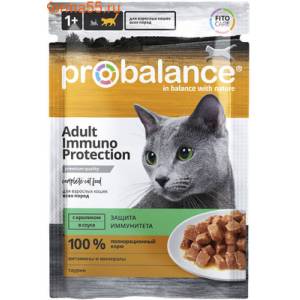 Влажный корм ProBalance Immuno Protection кролик в соусе 85г