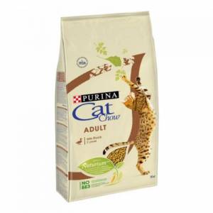 Cat Chow Dry Adult сухой повседневный корм для взрослых кошек, с уткой