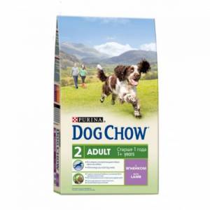 Dog Chow Adult сухой корм для взрослых собак всех пород, ягненок и рис