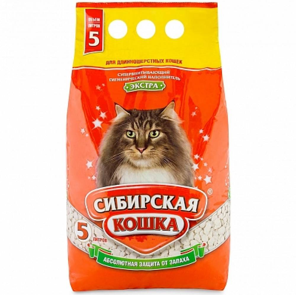 Наполнитель для длинношерстных кошек Сибирская Кошка Экстра, впитывающий