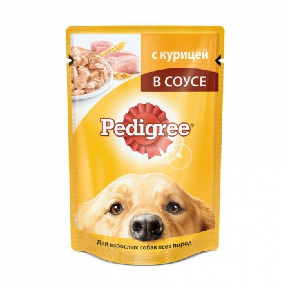 Pedigree влажный корм для взрослых собак всех пород с курицей в соусе